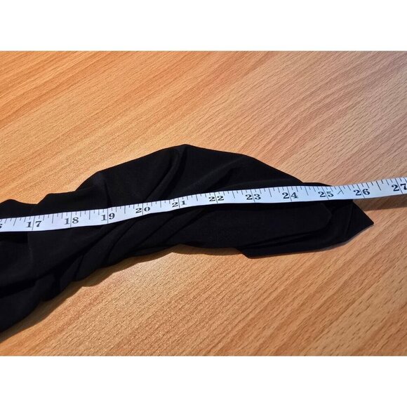 Norma Kamali Dress Sz L/40 Tara Midi Ruched Off Shoulder Black Elegant Cocktail - Picture 6 of 13